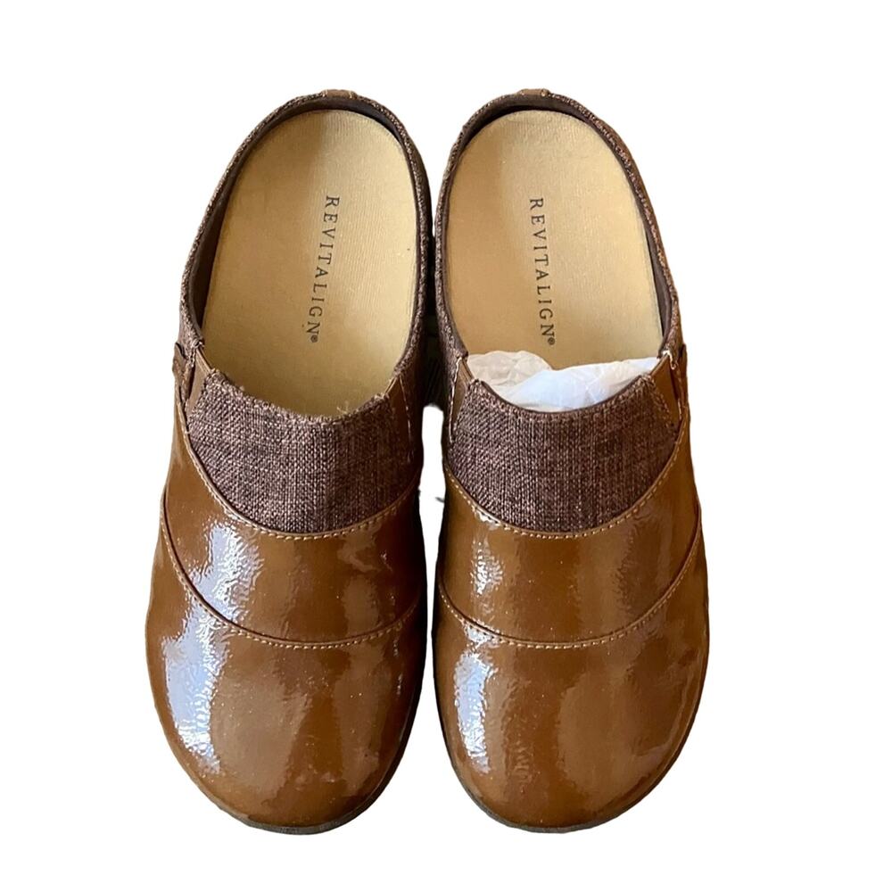 Revitalign Orthotic Patent Mules - Size 8 NEW